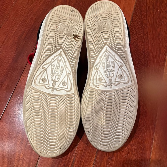 Gucci | New Ace Sneaker Terry Cloth Red Navy Blue Logomania 35 - Picture 3 of 6